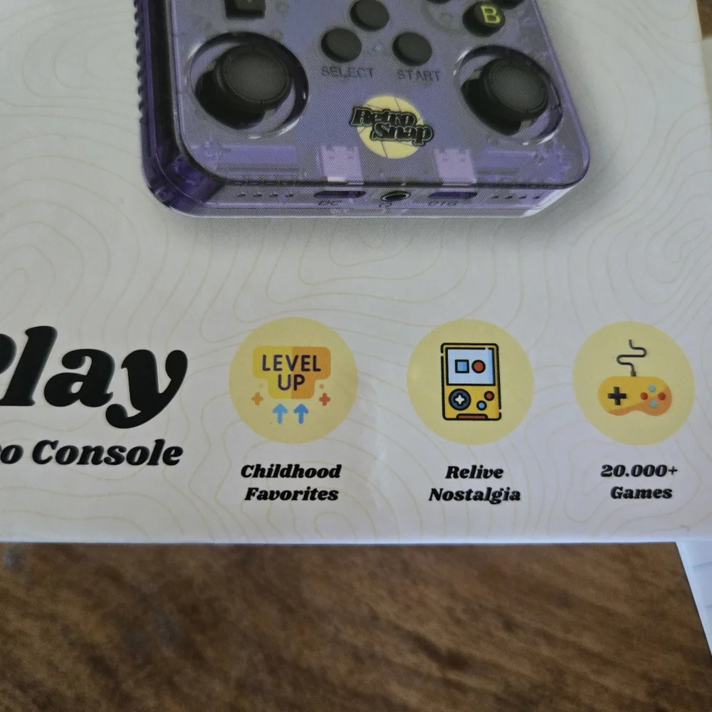 Purple Retro Snap Handheld Game Console